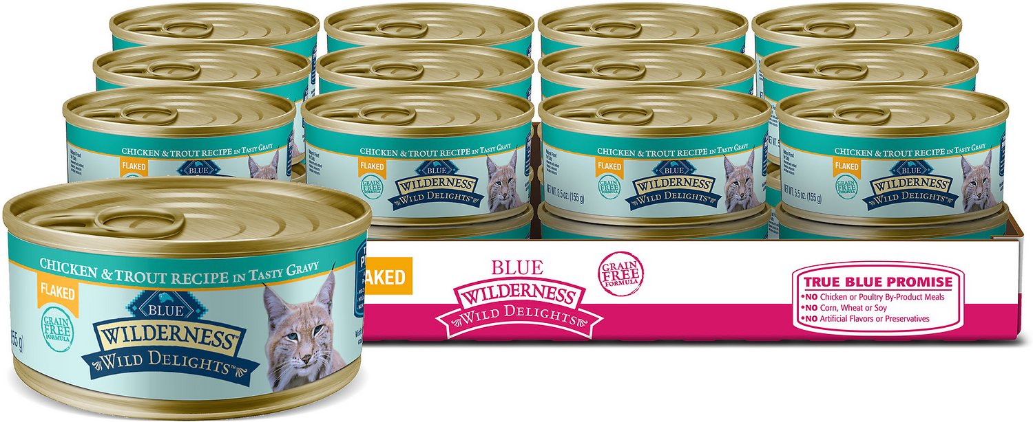 blue buffalo cat food wet flaked