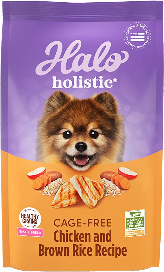 Bottomless Halo Holistic Chicken Brown Rice Small Breed Dry Dog Food Rotating