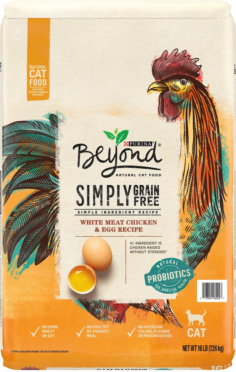 Bottomless Purina Beyond White Meat Chicken Egg Recipe Grain Free Natural Dry Cat Food Rotating